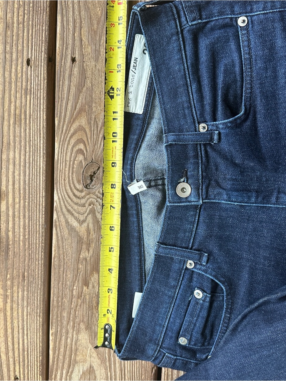 Rag & Bone Dre Skinny Jeans Dark Wash Women’s Size 28 - Picture 10 of 13